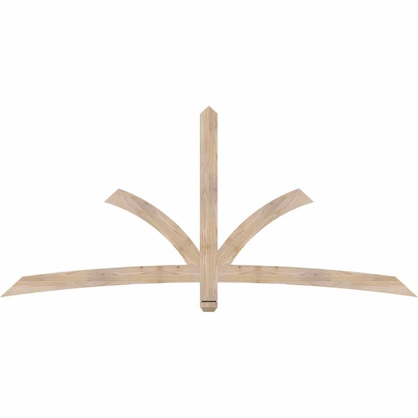 Ekena Millwork Davenport Smooth Timber Gable Bracket, Douglas Fir, 84"W x 38"H x 1 1/2"D x 3 1/2"F, 11/12 Pitch GBW084X38X0204DAV00SDF - main
